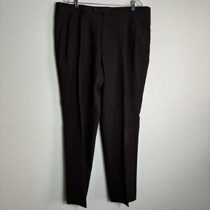 Sansabelt By Jamar-Ruby  Men's BrownPant Size 40x32 Pleated Dress Business‎